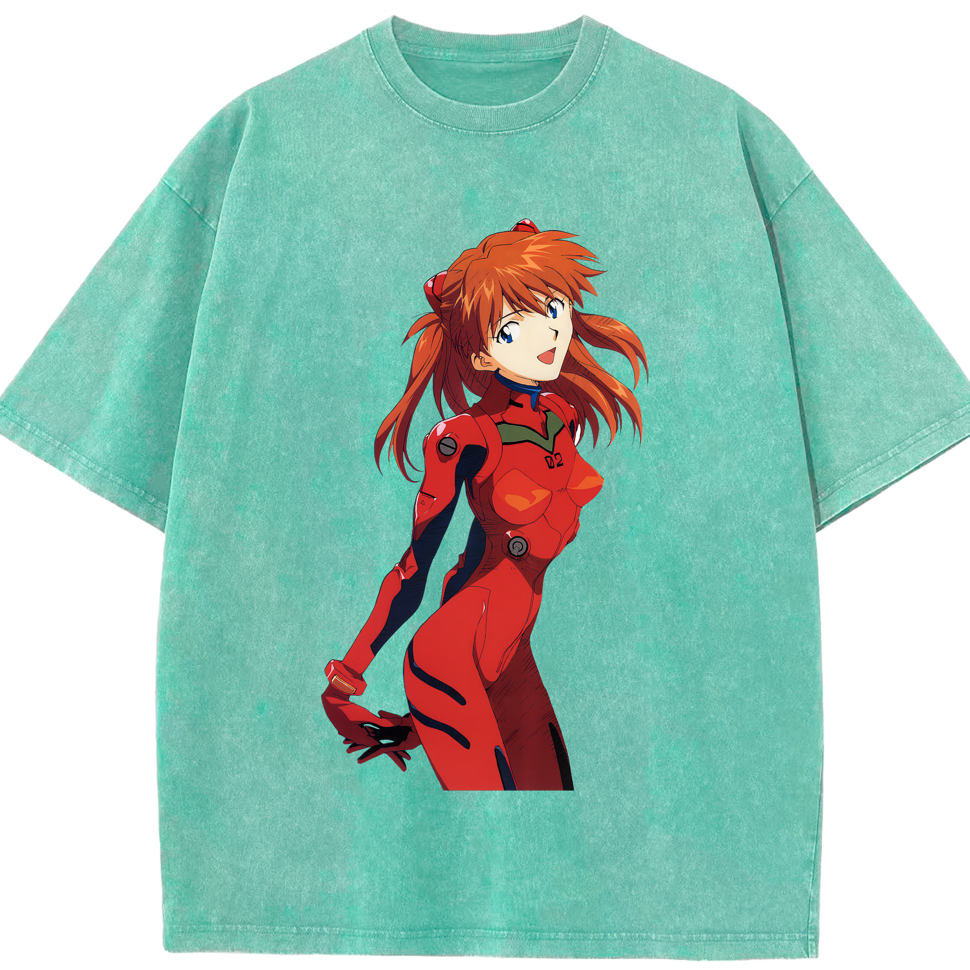 （画像用） EVA 新世紀エヴァンゲリオン 綿100% ヴィンテージ風 半袖Tシャツ（フロントプリント）